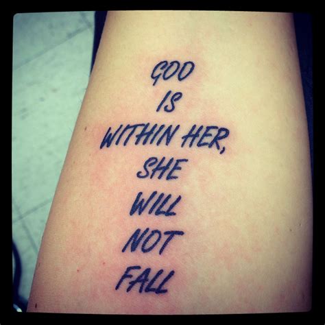 god is within her she will not fall|god is within her she will not fall tattoo.